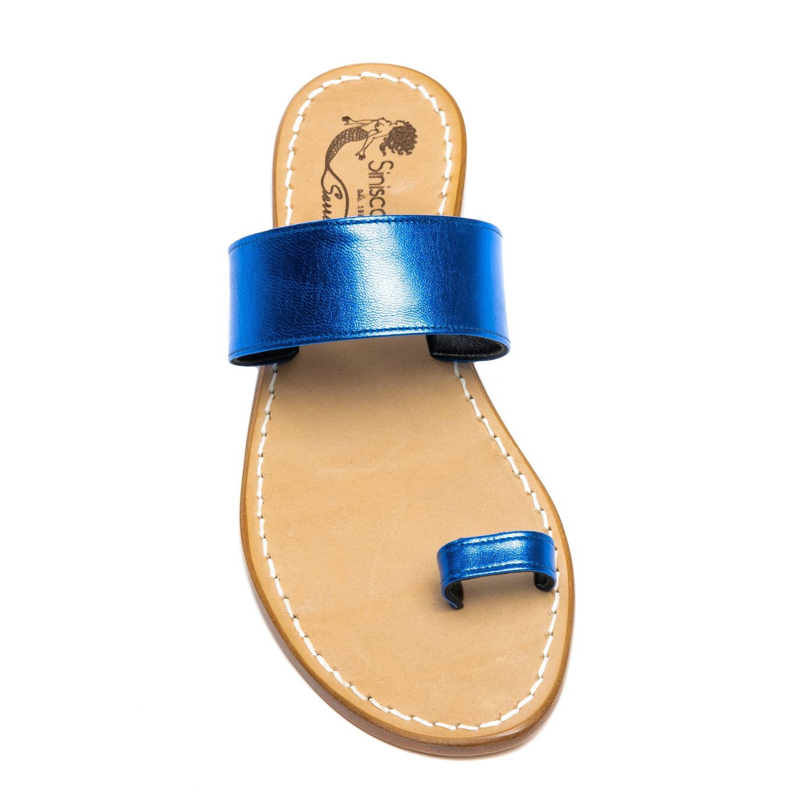 Sandali Ida Laminato Bluette