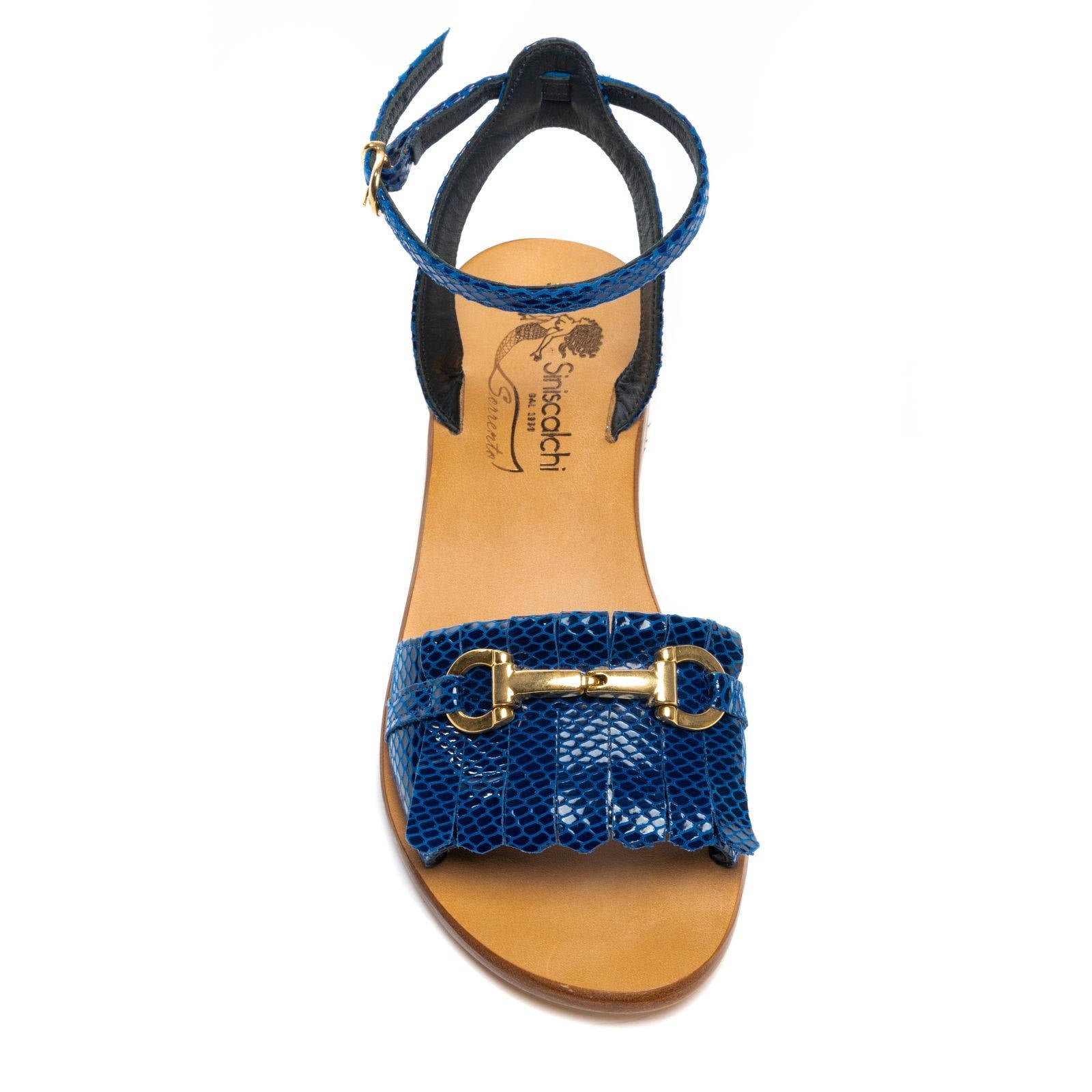Sandali Eli Pitonato Blu