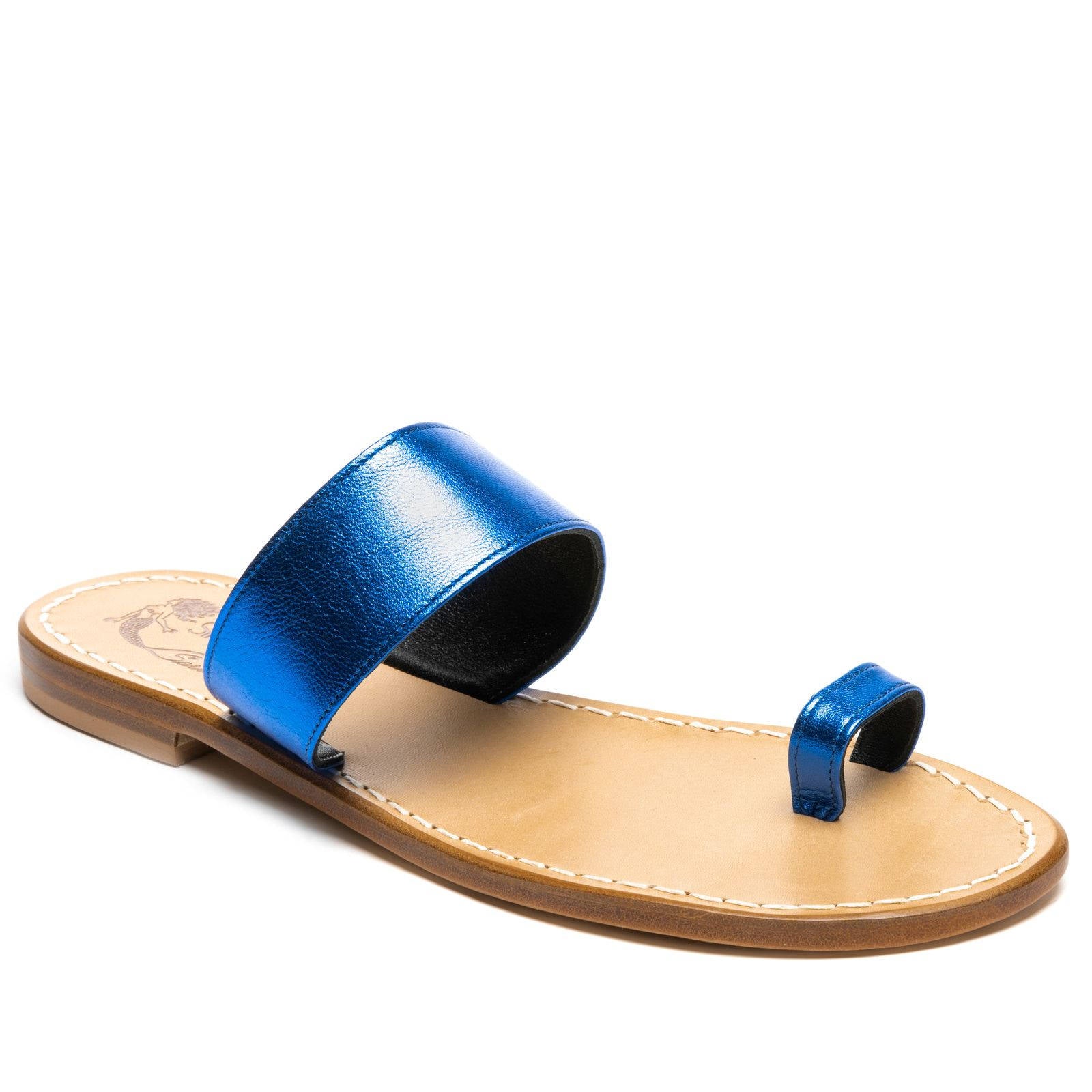 Sandali Ida Laminato Bluette