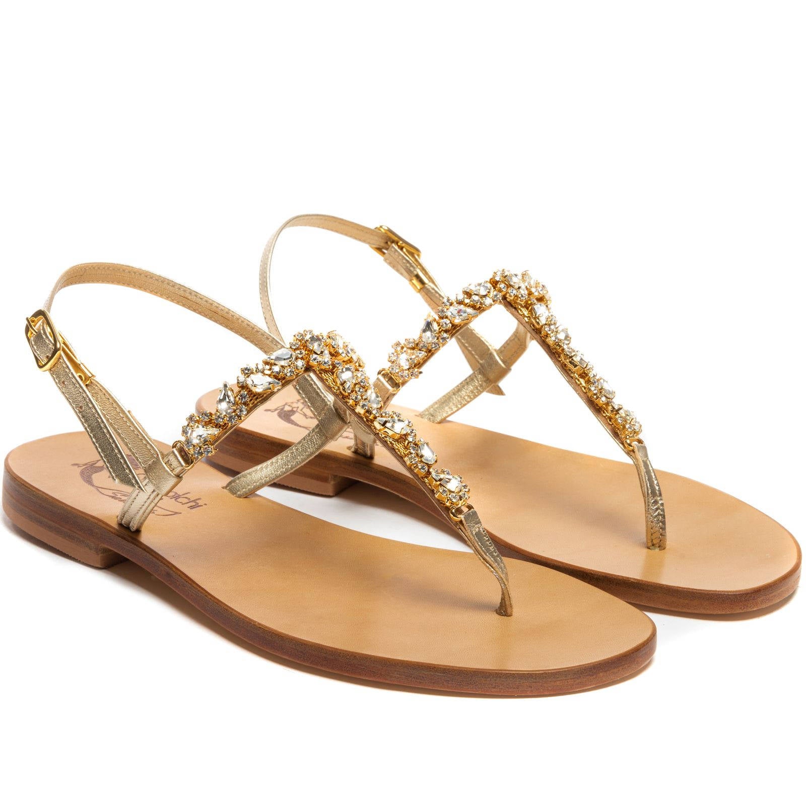 Sandals Genova White/Gold