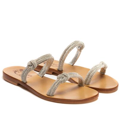 Sandals Nairobi Luxury, Stone color: Crystal, Size: 34