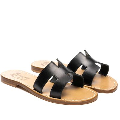 Sandals H, Color: Black, Size: 34