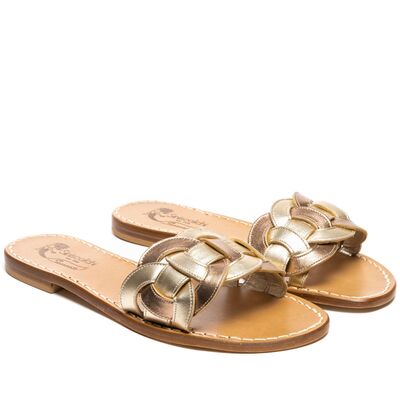 Sandals Carlotta, Color: Gold/copper, Size: 34