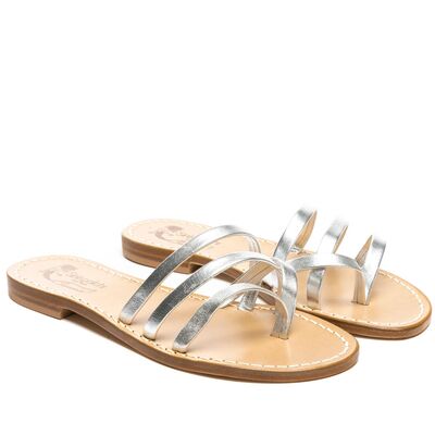 Sandals Mery, Color: Silver, Size: 34