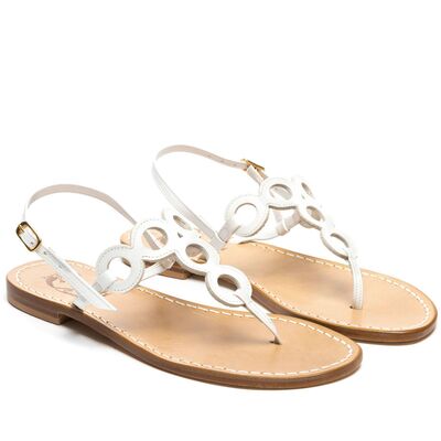 Sandals Giovanna, Color: White, Size: 35