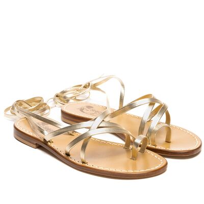 Sandals Giada Gladiator, Color: Gold, Size: 34