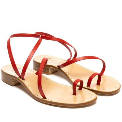 Sandals Samara, Color: Red, Size: 35