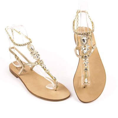 Sandals Afrodite, Stone color: Gold, Size: 35