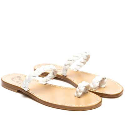 Sandals Treccia Ida, Color: White, Size: 35