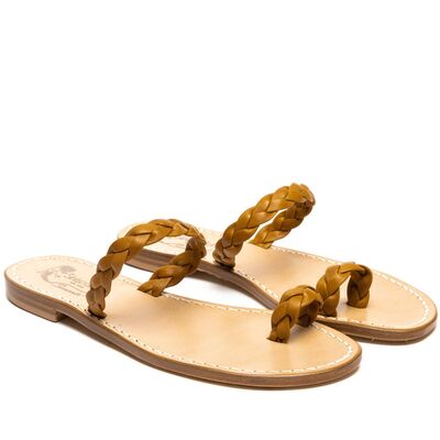 Sandals Treccia Ida, Color: Brown, Size: 34