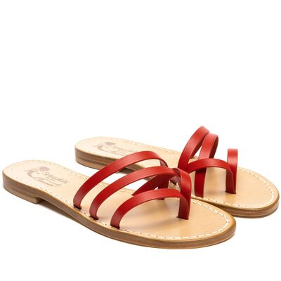 Sandals Mery, Color: Red, Size: 34