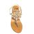 Sandals Elodie, Stone color: Gold, Size: 40, 3 image