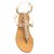 Sandals Katia, Stone color: Oro/Bianco, Size: 34, 3 image