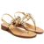 Sandals Elettra, Stone color: Oro/Bianco, Size: 38