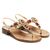 Sandals Aurora, Stone color: Red, Size: 39