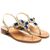 Sandals Aurora, Stone color: Blu, Size: 36