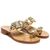 Sandals Madrid, Stone color: Gold, Size: 42