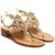 Sandals Elodie, Stone color: Gold, Size: 41