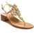 Sandals Elodie, Stone color: Gold, Size: 35, 2 image