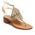 Sandals Valentina, Stone color: Gold, Size: 35, 2 image
