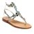Sandals Caterina, Stone color: Blu/Argento, Size: 34, 2 image