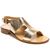 Sandals Irene, Color: Gold, Size: 35, 2 image