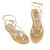 Sandals Vittoria, Color: Gold python, Size: 40, 6 image