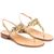 Sandals Dalila, Stone color: Gold, Size: 35, 5 image