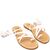 Sandals Giada Gladiator, Color: White, Size: 35, 5 image