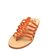 Sandals Pompei, Color: Orange python, Size: 34, 4 image