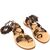 Sandals Sophie Gladiator, Color: Dark-brown, Size: 34, 5 image