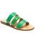 Sandals Tre Fasce, Color: Green, Size: 34, 2 image