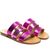 Sandals Tre Fasce, Color: Fuxia laminate, Size: 41
