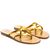 Sandals Minori, Color: Mustard laminate, Size: 40