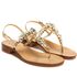 Sandals Elettra, Stone color: Oro/Bianco, Size: 34