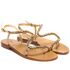 Sandals Siena Luxury, Stone color: Gold, Size: 34