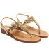 Sandals Dalila, Stone color: Gold, Size: 42