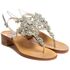 Sandals Elodie, Stone color: Silver, Size: 36