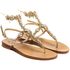 Sandals Katia, Stone color: Oro/Bianco, Size: 34