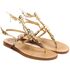 Sandals Alessandra, Stone color: Oro/Bianco, Size: 34