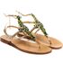 Sandals Corinne, Stone color: Green, Size: 35