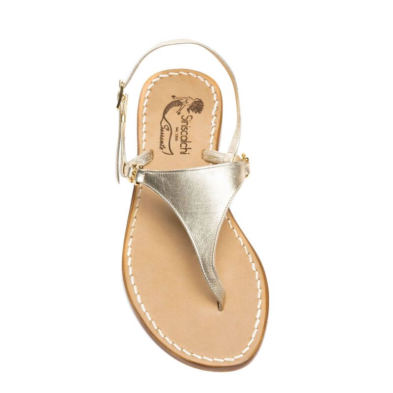 Sandals Ketty, Color: Gold, Size: 34, 3 image