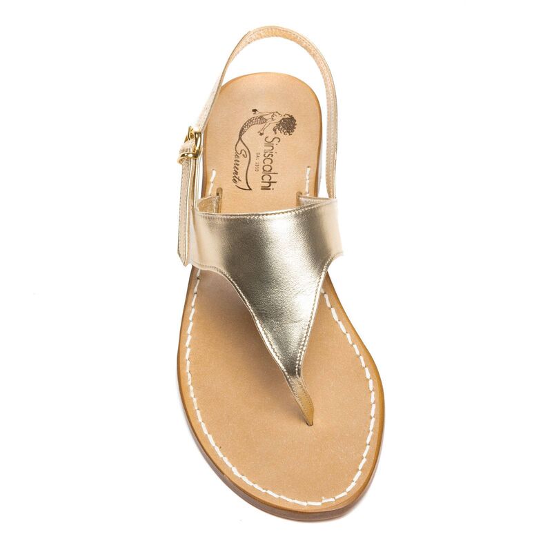 Sandals Luana, Color: Gold, Size: 34, 3 image