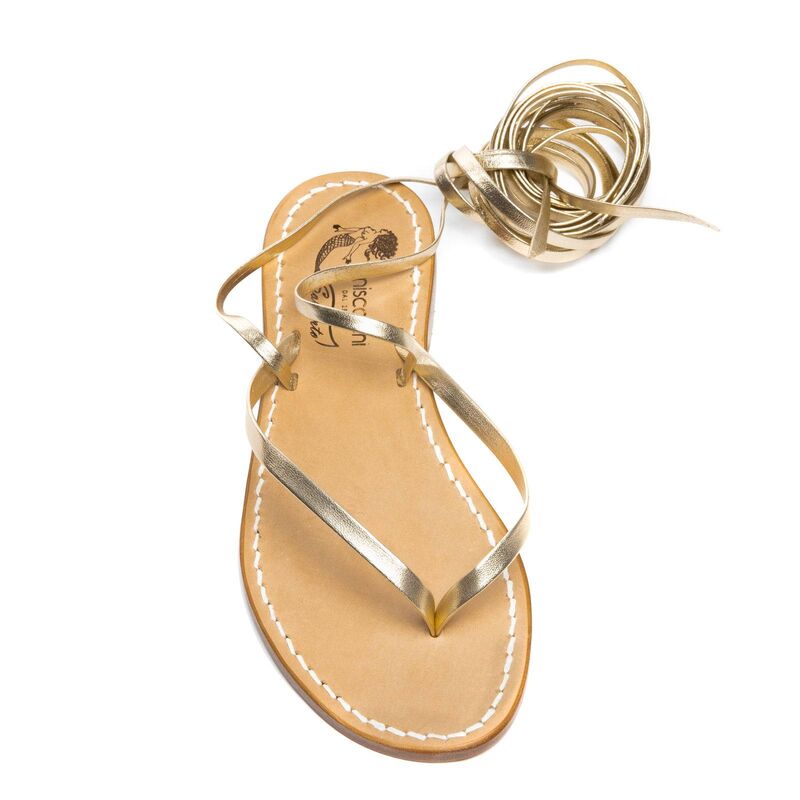 Sandals Capri, Color: Gold, Size: 34, 3 image