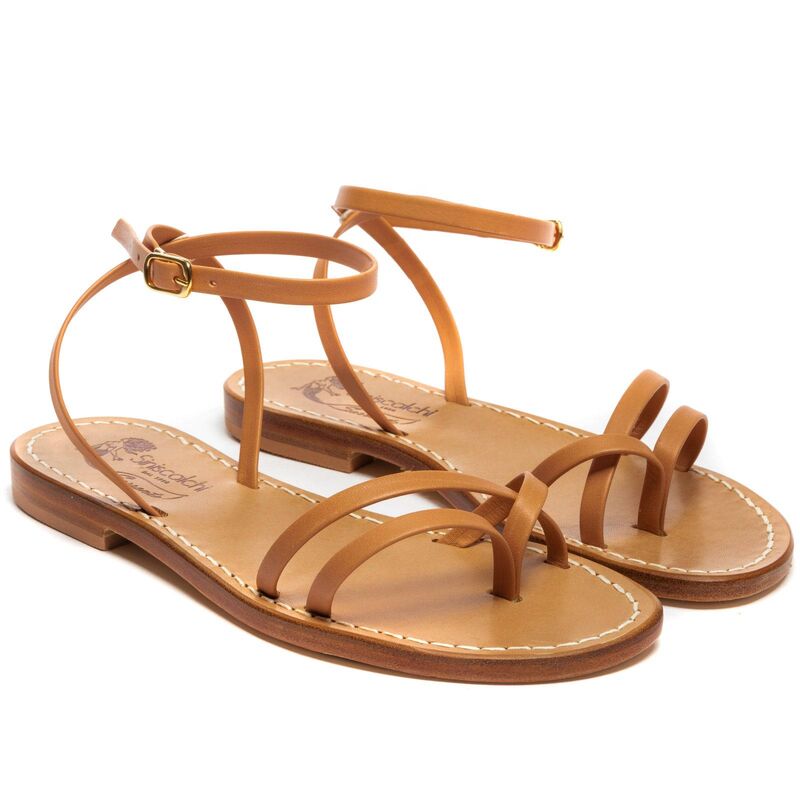 Sandals Olga, Color: Light brown, Size: 35