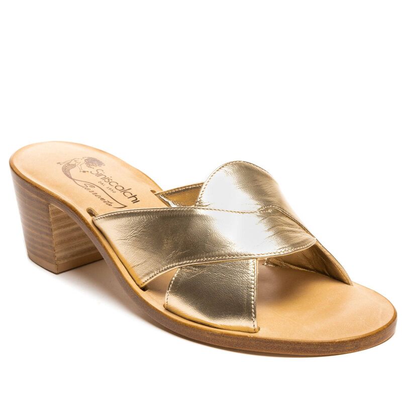 Sandals Orietta, Color: Gold, Size: 34, 2 image