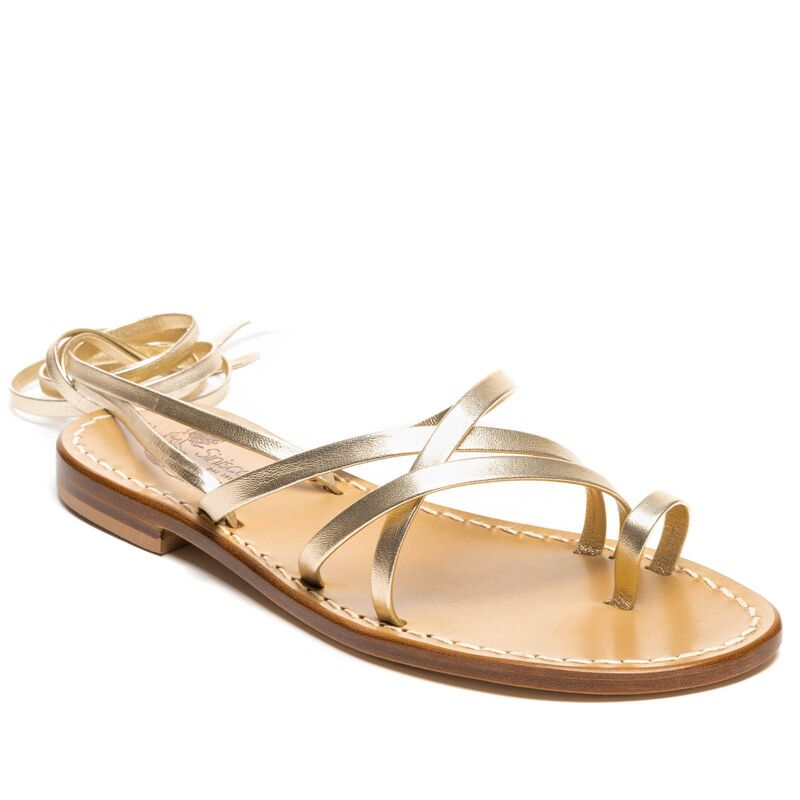 Sandals Giada Gladiator, Color: Gold, Size: 34, 2 image