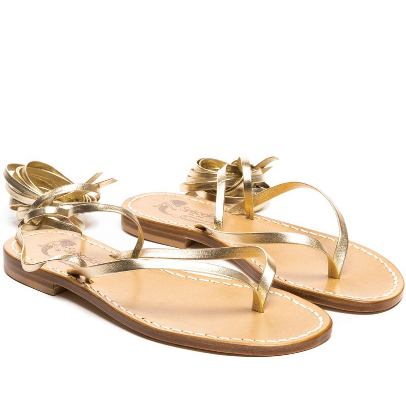 Sandals Capri, Color: Gold, Size: 34
