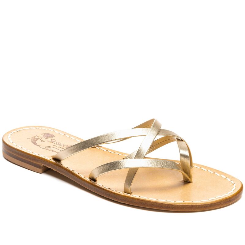 Sandals Minori, Color: Gold, Size: 34, 2 image