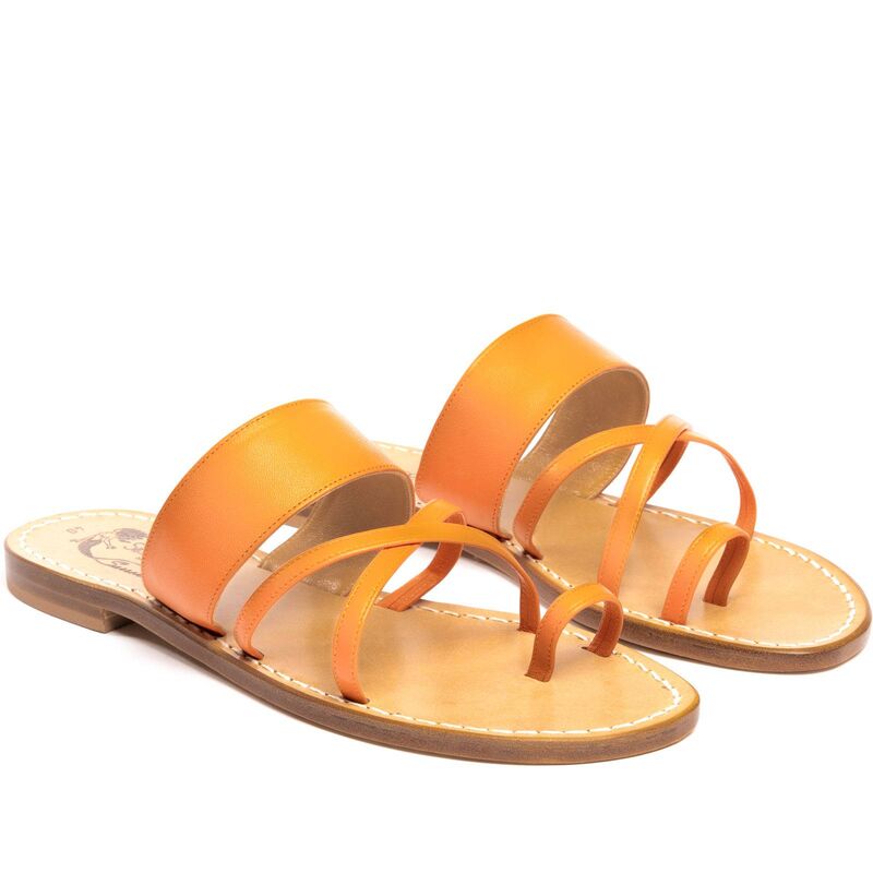 Sandals Praiano, Color: Orange, Size: 35, 5 image